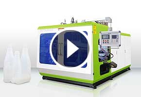 宝捷EB70U85S4高速双工位挤出吹瓶机一出4生产椰奶瓶（2015年拍）